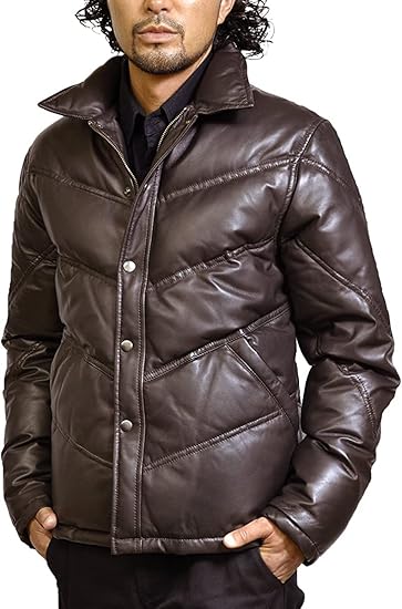 Ville D'Espoir ダークブラウン レザー ジャケット M( ´Д`) Ville D'Espoir ダークブラウン レザー ジャケット M( ´Д